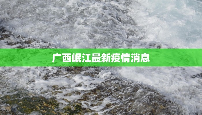 广西岷江最新疫情消息