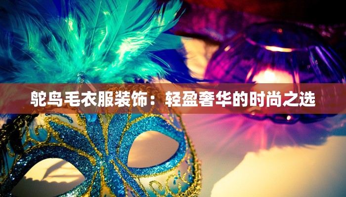 鸵鸟毛衣服装饰：轻盈奢华的时尚之选